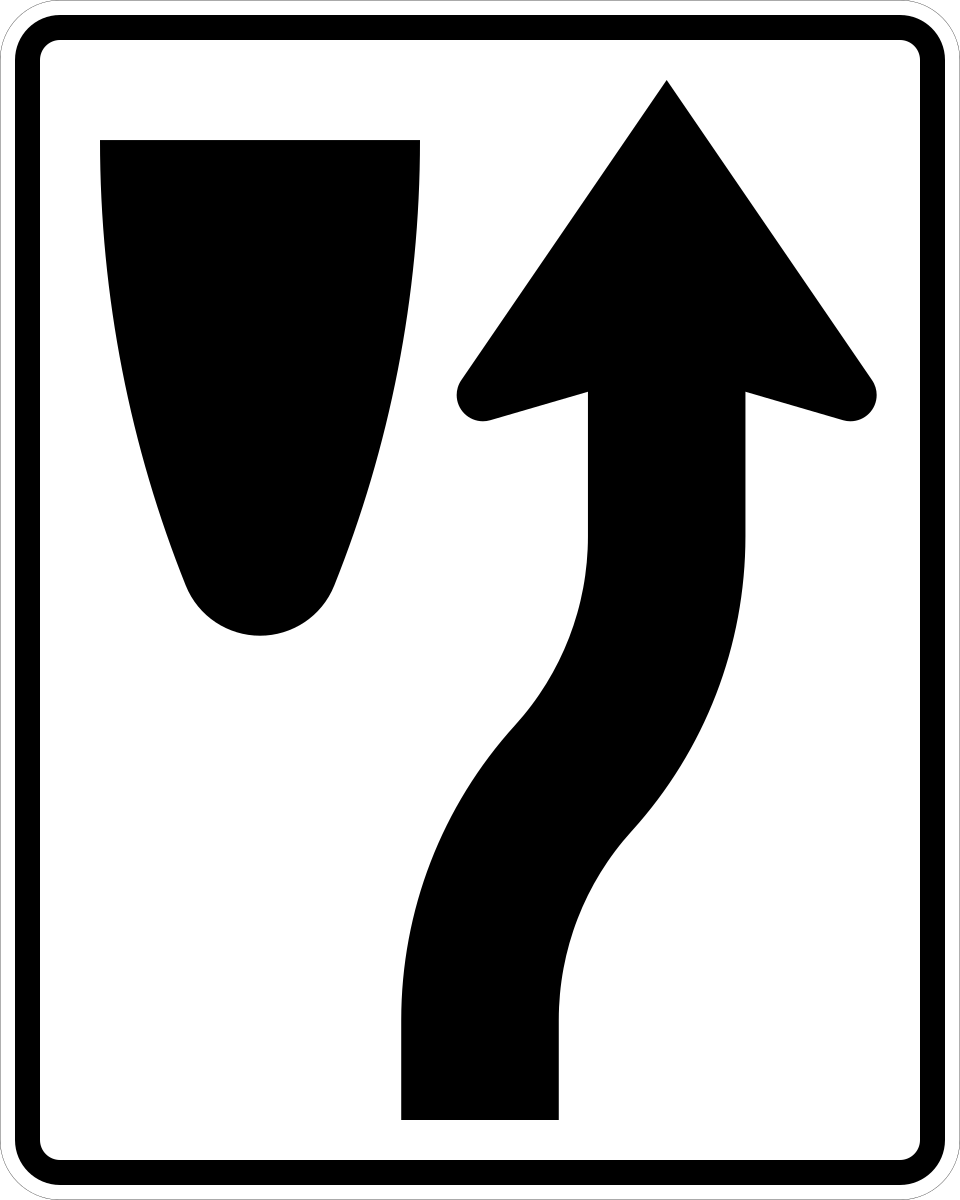keep right sign - US MUTCD