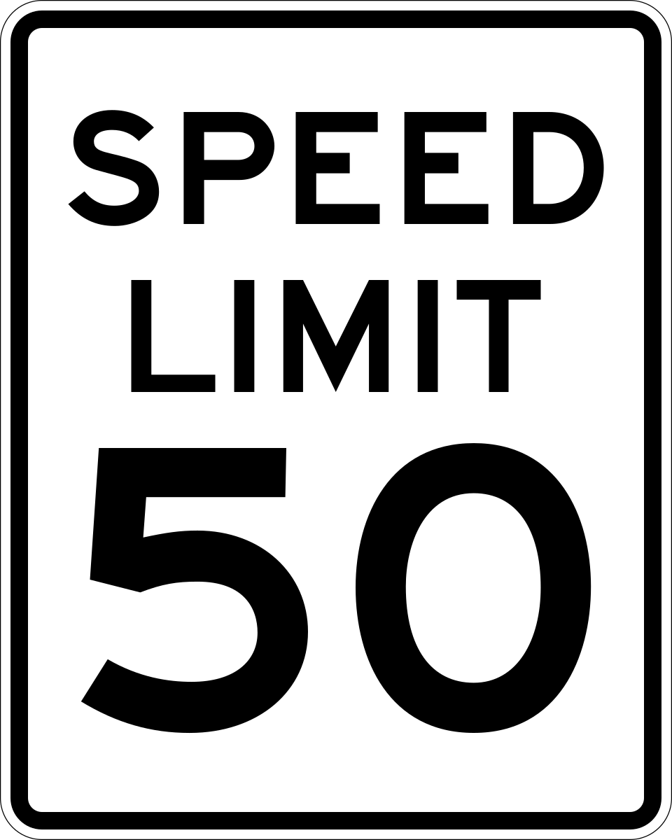 speed-limit sign - US MUTCD